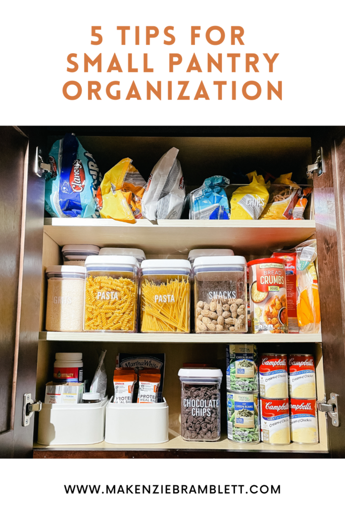 5 Tips for Small Pantry Organization