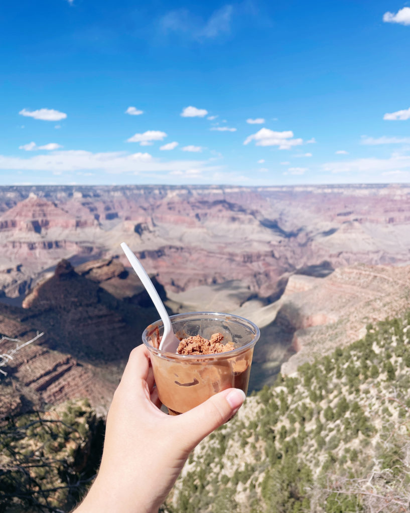 Ice cream at the Grand Canyon